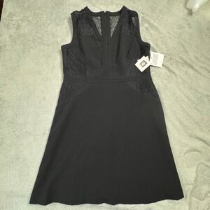 Anne Klein NWT Dress Women's Size 16 Black Sleeveless Rear Zip BRAND NEW